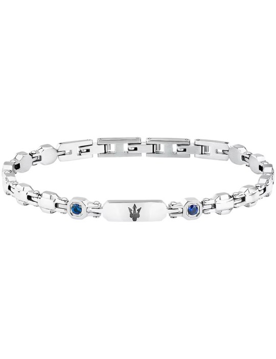 Maserati Bracelet -Sapphire-316L Steel-Cultured Sapphires-JM335AXO12