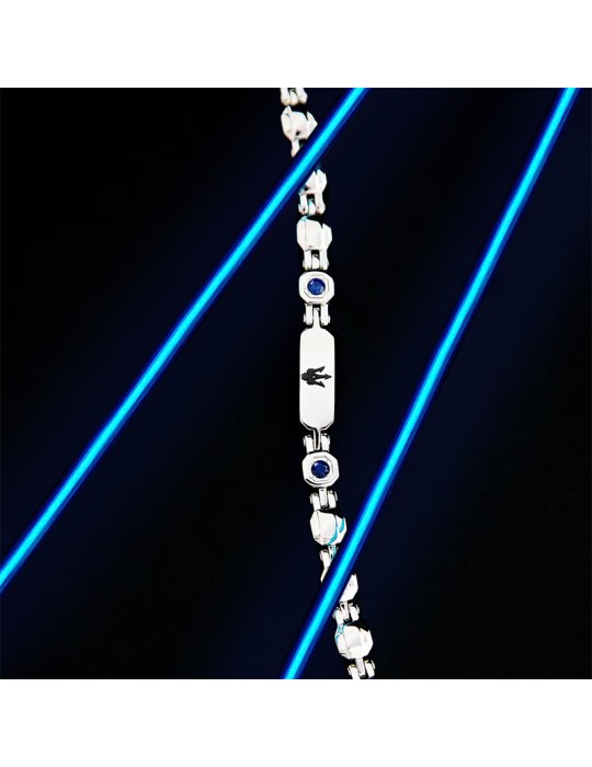 Maserati Bracelet -Sapphire-316L Steel-Cultured Sapphires-JM335AXO12