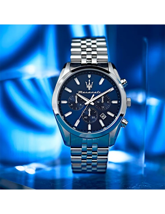 Maserati Watch - Multifunction - Silver - 43mm - Blue - R8853151025