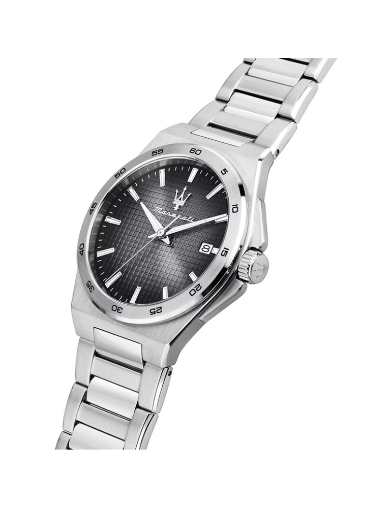 Maserati Watch - Time and Date - Silver - 40mm - Black - R8853153004