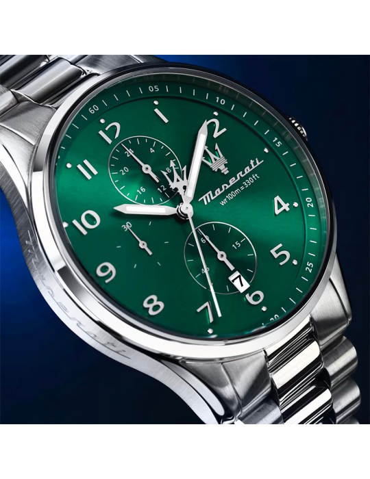 Orologio Maserati - Cronografo - Silver - 42mm - Verde - R8873624006