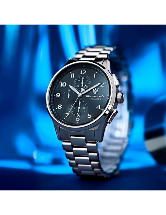 Orologio Maserati - Sorpasso - Cronografo-Silver-42mm-Nero-R8873624007