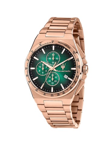 Maserati Watch - Chronograph - Rose Gold - 41mm - Green -R8873653001