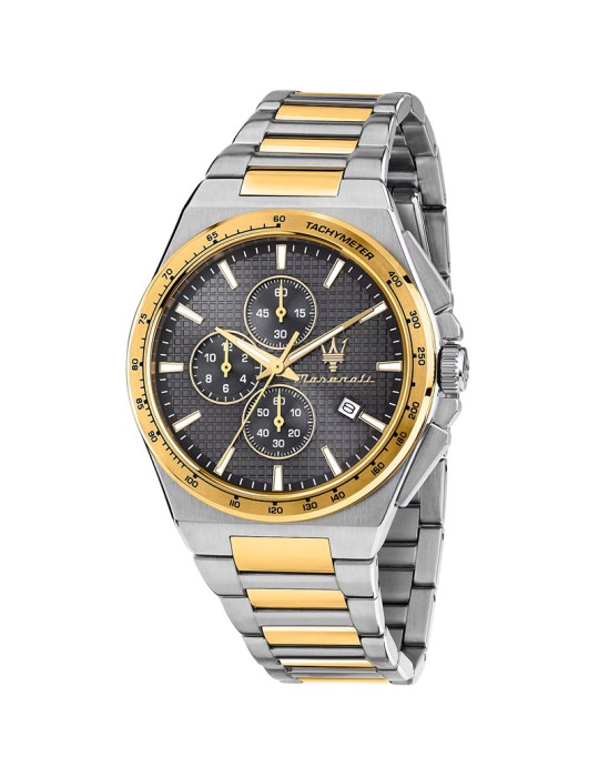 Orologio Maserati - Silver Gold - 41mm - Grigio Scuro - R8873653002