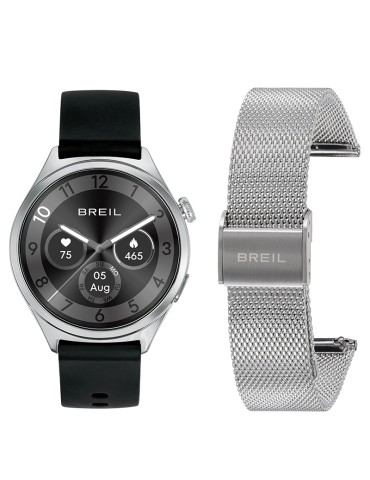Smartwatch Breil - BC 3.9 - Doppio Cinturino - Nero-Silver-39mm-TW2181