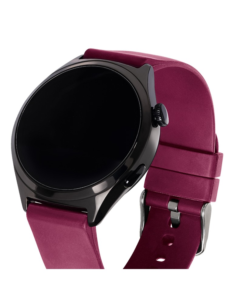 Smartwatch Breil - Doppio Cinturino - Bordeaux - Nero - 39mm - TW2182