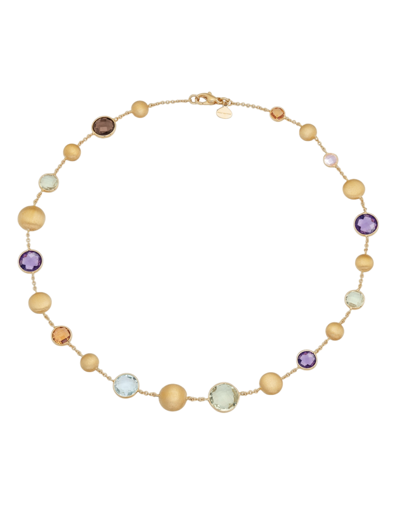Collana Italo Bottene - Petra in Oro Giallo 18 carati con Pietre Naturali - 0