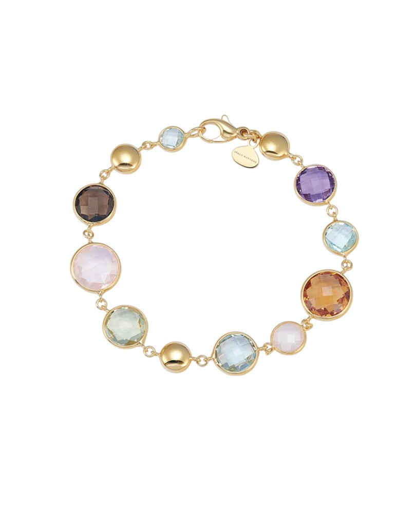 Bracciale Italo Bottene - Petra in Oro Giallo 18 carati con Pietre Naturali - 0