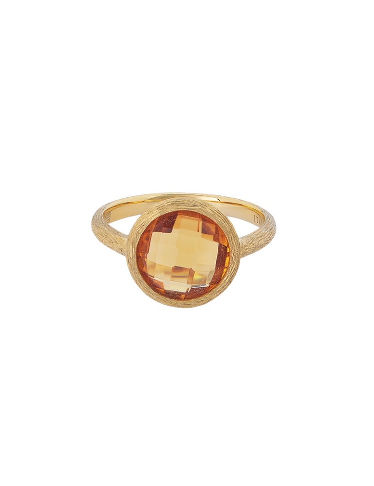 Anello Italo Bottene - Petra in Oro Giallo 18 carati con Citrino - 0