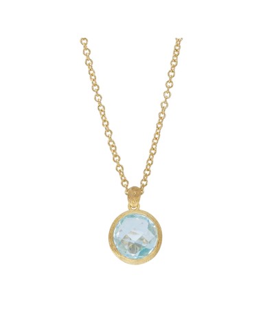 Collana Italo Bottene - Petra in Oro Giallo 18 carati con Topazio Azzurro - 0