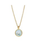 Italo Bottene Petra Necklace in 18K Yellow Gold with Blue Topaz - 0