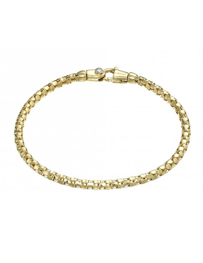 Bracciale Chimento - Tradition Gold Melograno in Oro Giallo 18 carati con Diamante 0,03 ct - 19 cm - 1B00961ZB1190