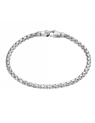 Chimento - Tradition Gold Pomegranate Bracelet in 18K White Gold with 0.03ct Diamond - 19cm - 0