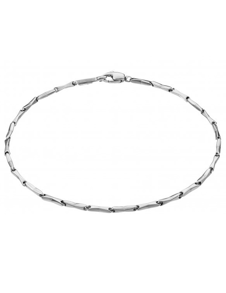 Chimento Bracelet - Tradition Gold Bamboo Classic in 18K White Gold 19.5cm - 0
