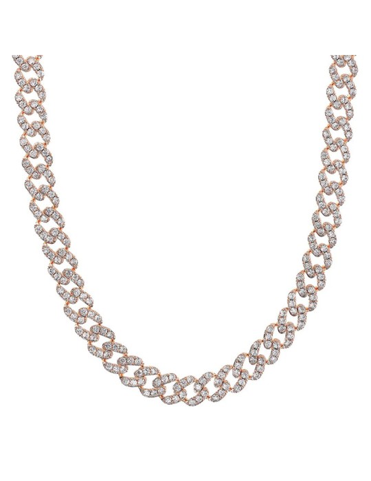 Collana Bronzallure-Catena Grumetta Squadrata-Cubic Zirconia-WSBZ02326.WHI