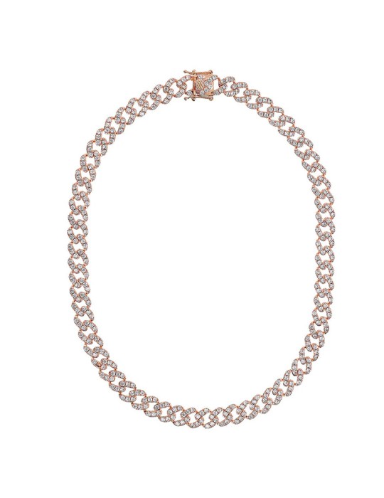 Collana Bronzallure-Catena Grumetta Squadrata-Cubic Zirconia-WSBZ02326.WHI