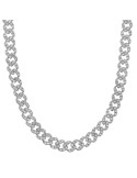 Collana Bronzallure-Catena Grumetta-Pavè di Cubic Zirconia-WSBZ02326W.WHI