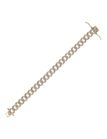 Bracciale Bronzallure-Catena Grumetta-Cubic Zirconia-WSBZ02327Y-WHI-180 2
