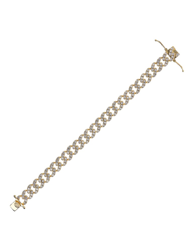 Bracciale Bronzallure-Catena Grumetta-Cubic Zirconia-WSBZ02327Y-WHI-180