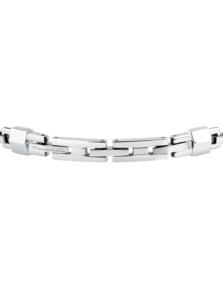 Maserati Bracelet - Ceramic - 316L Steel - Blue Links - JM425ATZ70