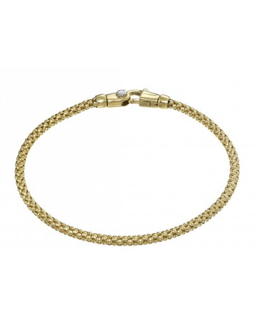 Chimento - Tradition Gold Pomegranate Bracelet in 18K Yellow Gold with 0.03ct Diamond - 18cm - 0