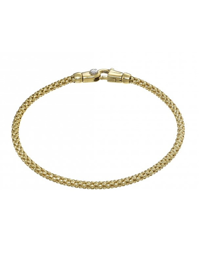 Chimento - Tradition Gold Pomegranate Bracelet in 18K Yellow Gold with 0.03ct Diamond - 18cm - 0