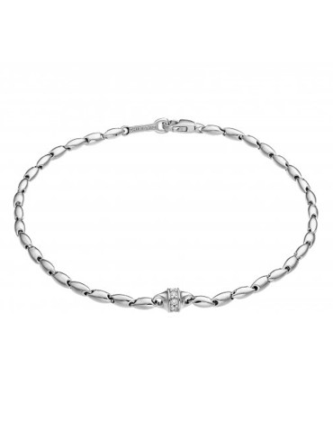 Bracciale Chimento - D-Bamboo in Oro Bianco 18 carati con Diamanti 0,07 ct - 18 cm - 0
