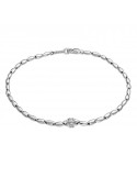 Bracciale Chimento - D-Bamboo in Oro Bianco 18 carati con Diamanti 0,07 ct - 18 cm - 0