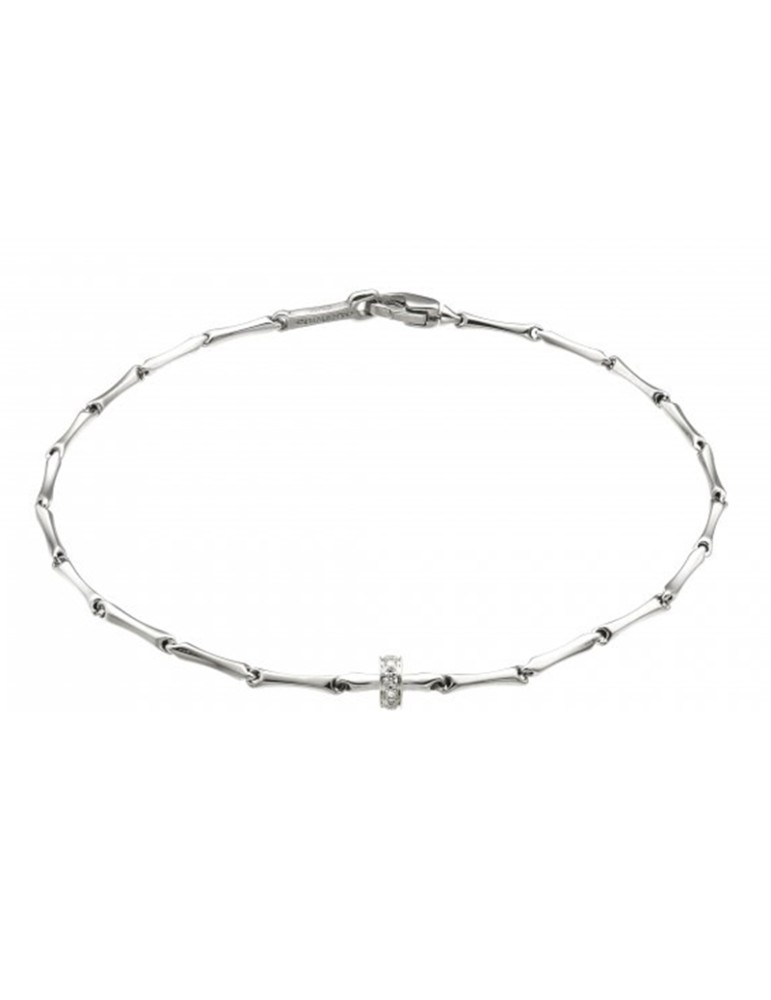 Bracciale Chimento - Bamboo Shine in Oro Bianco 18 carati con Diamanti Naturali - 19 cm - 0