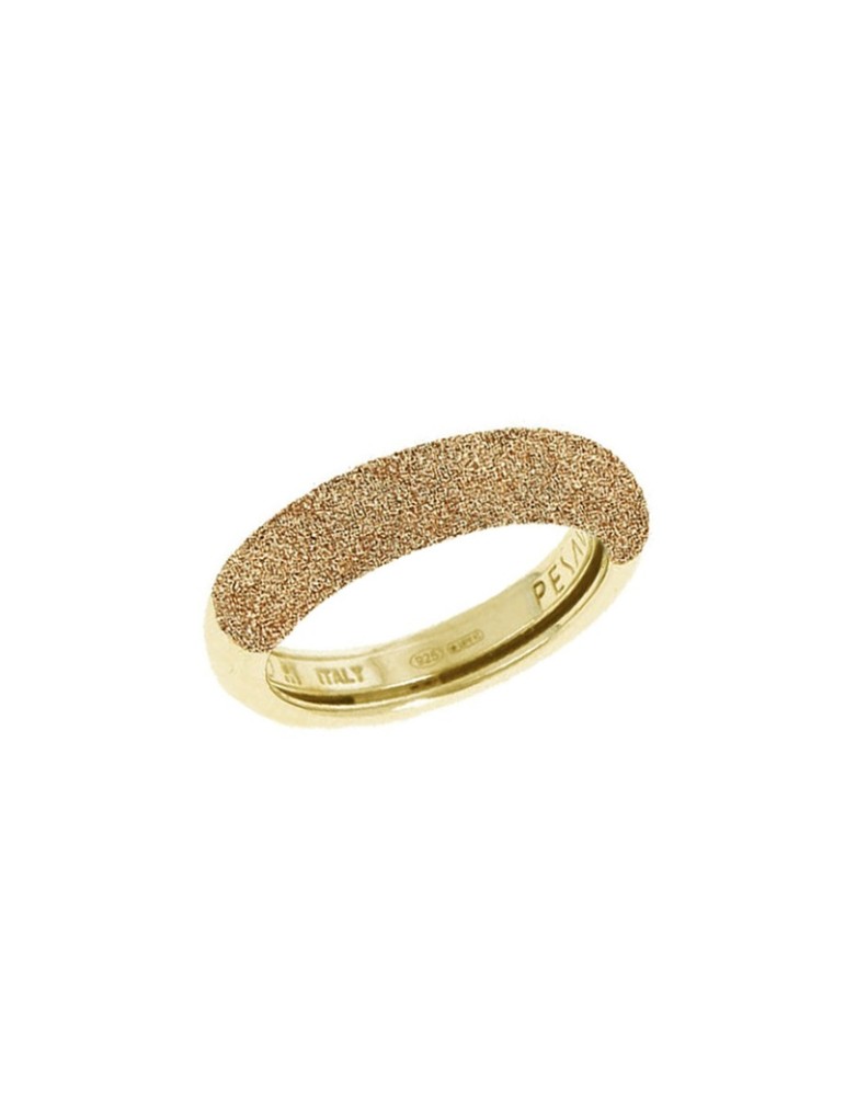 Pesavento Ring - Polvere di Sogni in 925% Silver Gold Plated with Nardò Yellow Dust - 0