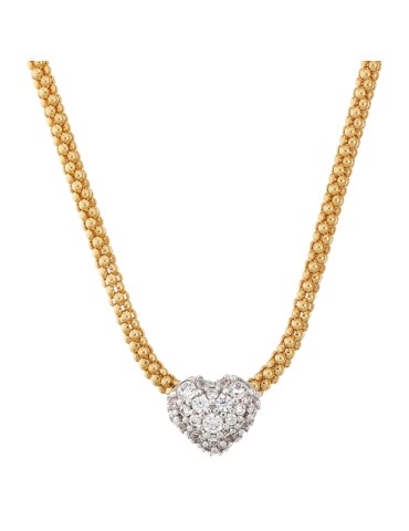 Collana Bronzallure - Cuore - Pavè di Cubic Zirconia - WSBZ02495Y.WR