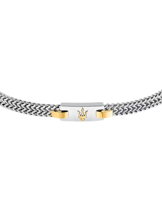Maserati Bracelet - Iconic - 316L Steel - Golden Trident-JM425AVD103