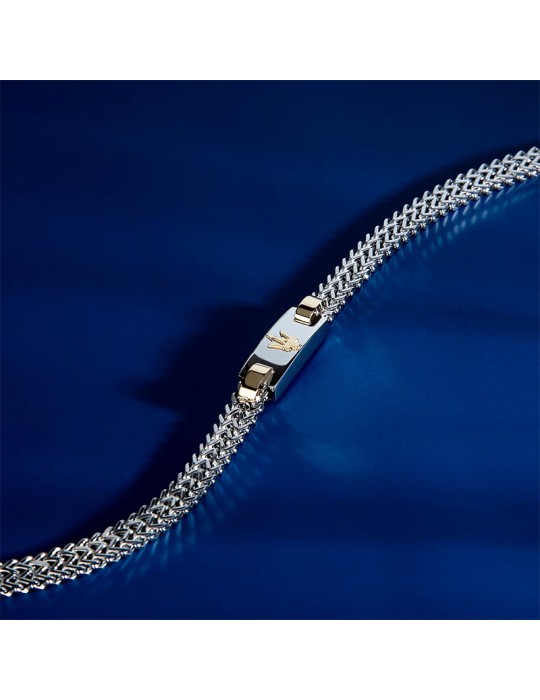Maserati Bracelet - Iconic - 316L Steel - Golden Trident-JM425AVD103