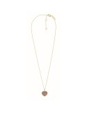 Pesavento Necklace - Polvere di Sogni in 925% Silver with a Heart Pendant in Nardò Yellow Dust - 0