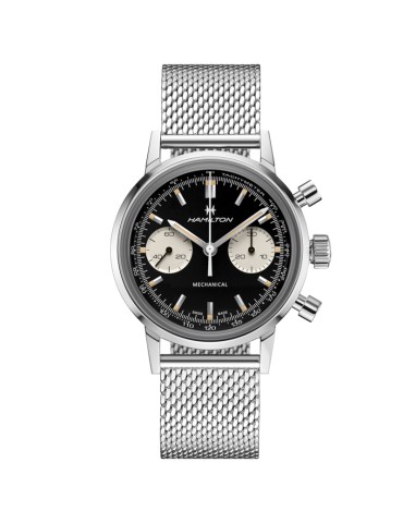 Hamilton Watch - American Classic Intra-Matic Chronograph H 40mm Black White - 0