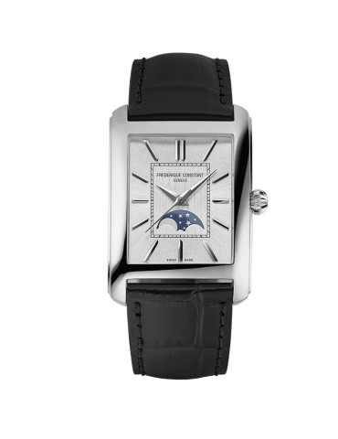 Frederique Constant Classics Carrée Automatic 42.30 x 30 mm Silver Moon Phase Watch - 0