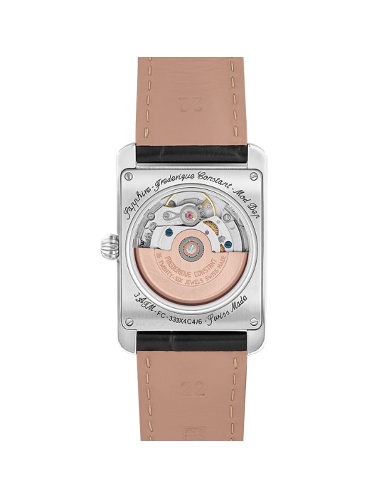 Orologio Frederique Constant - Classics Carrée Automatico 42,30 x 30 mm Argento - Fasi Lunari - 0