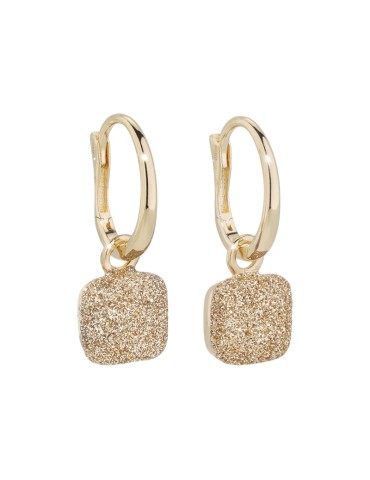 Pesavento Earrings - Polvere di Sogni in 925% Gold-Plated Silver with Nardó Yellow Dust - 0