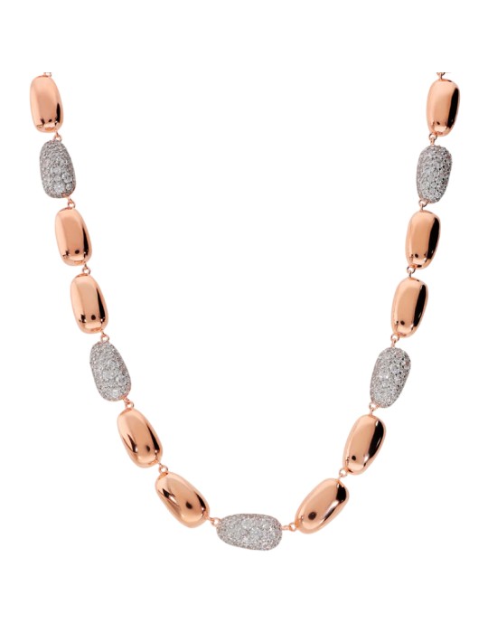 Collana Bronzallure - Rosè - Pepite Lucide -Cubic Zirconia-WSBZ02515.WR