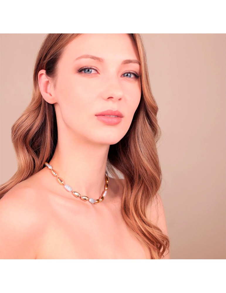 Collana Bronzallure - Rosè - Pepite Lucide -Cubic Zirconia-WSBZ02515.WR