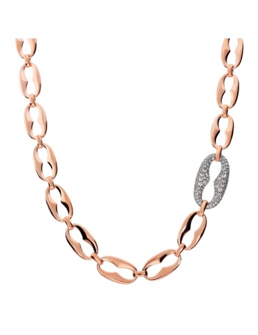 Collana Bronzallure-Rosè-Maxi Maglia Marina-Cubic Zirconia-WSBZ02568.WR