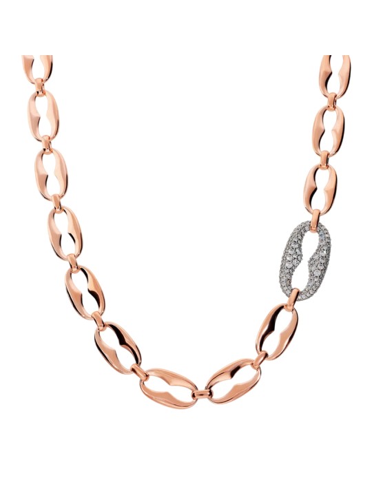 Collana Bronzallure-Rosè-Maxi Maglia Marina-Cubic Zirconia-WSBZ02568.WR