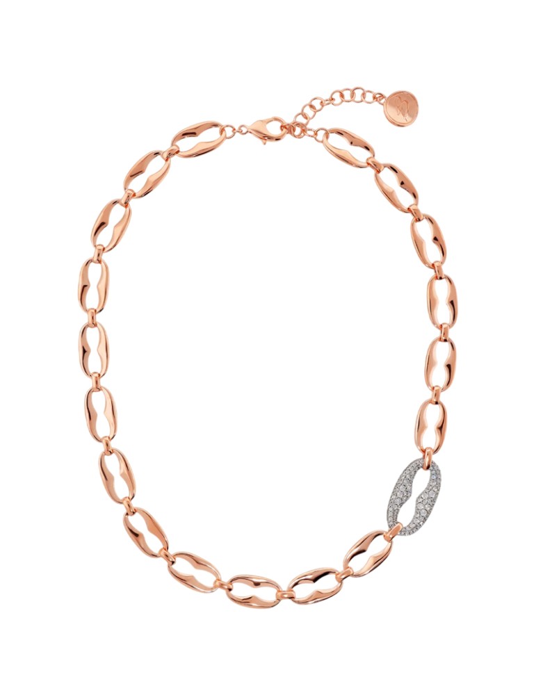 Collana Bronzallure-Rosè-Maxi Maglia Marina-Cubic Zirconia-WSBZ02568.WR