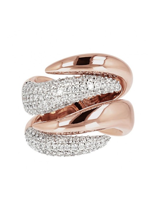 Anello Bronzallure - Contrariè - Rosato - Cubic Zirconia -WSBZ00526. WR