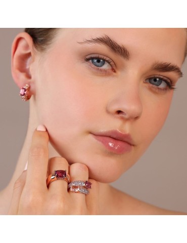 Anello Bronzallure - Prisma Gem Bordeaux-Cubic Zirconia-WSBZ02345.BRD 2