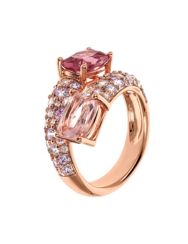 Anello Bronzallure - Prisma Gem Bordeaux-Cubic Zirconia-WSBZ02345.BRD-CZ-14