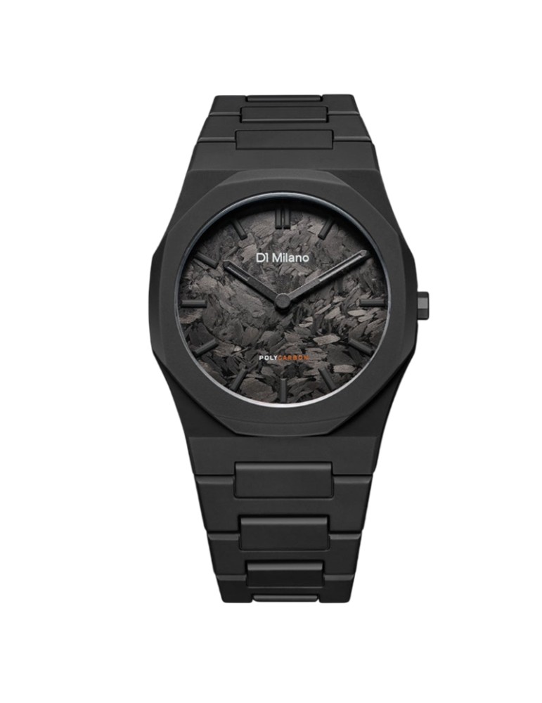 D1 Milano Watch - Poly Carbonium Solo Tempo 40.5 mm Black - 0
