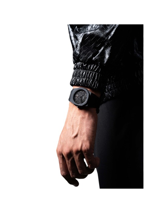 Orologio D1 Milano - Poly Carbonium Solo Tempo 40.5 mm Nero - 0