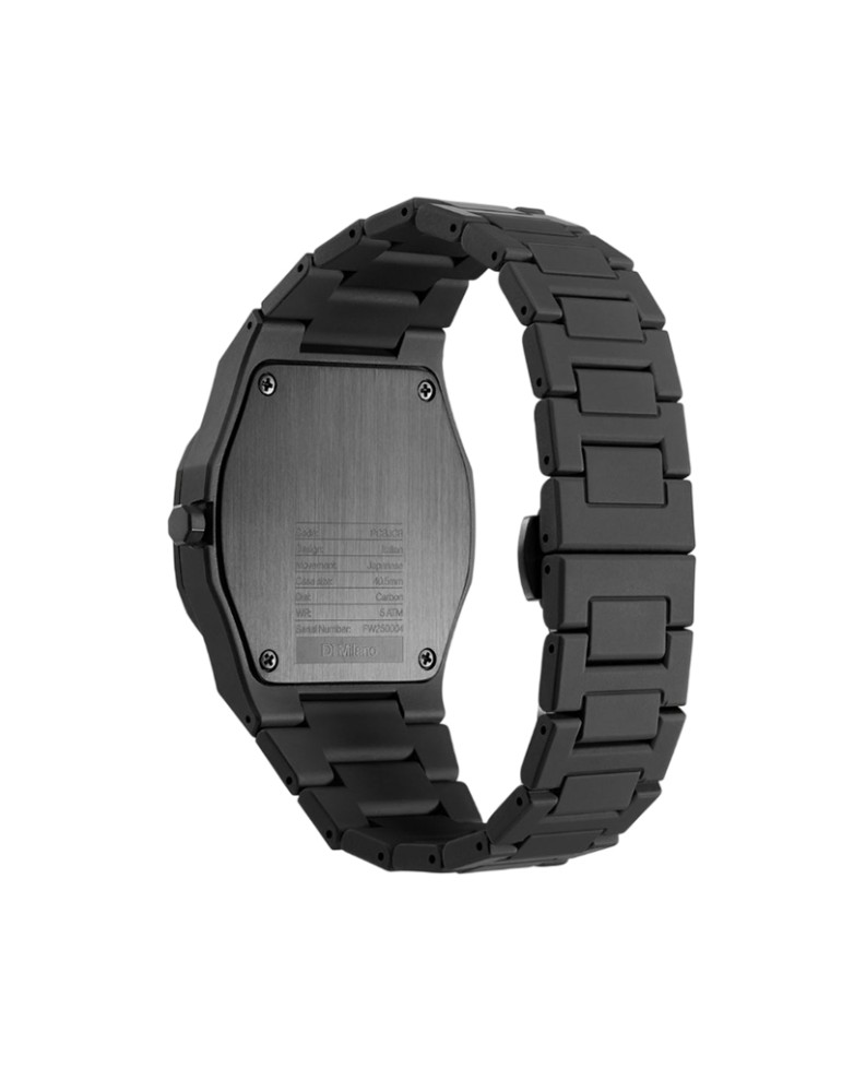 Orologio D1 Milano - Poly Carbonium Solo Tempo 40.5 mm Nero - 0