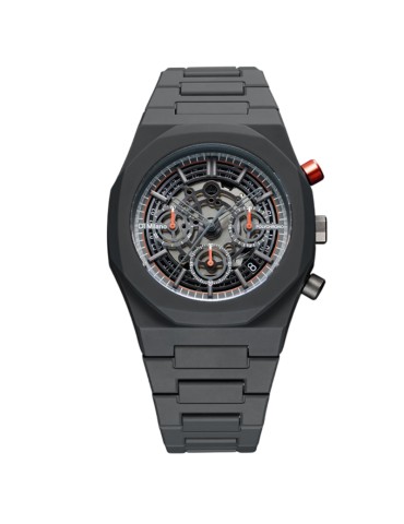 D1 Milano Watch - Model K Polychrono 40.5 mm Dark Grey - 0